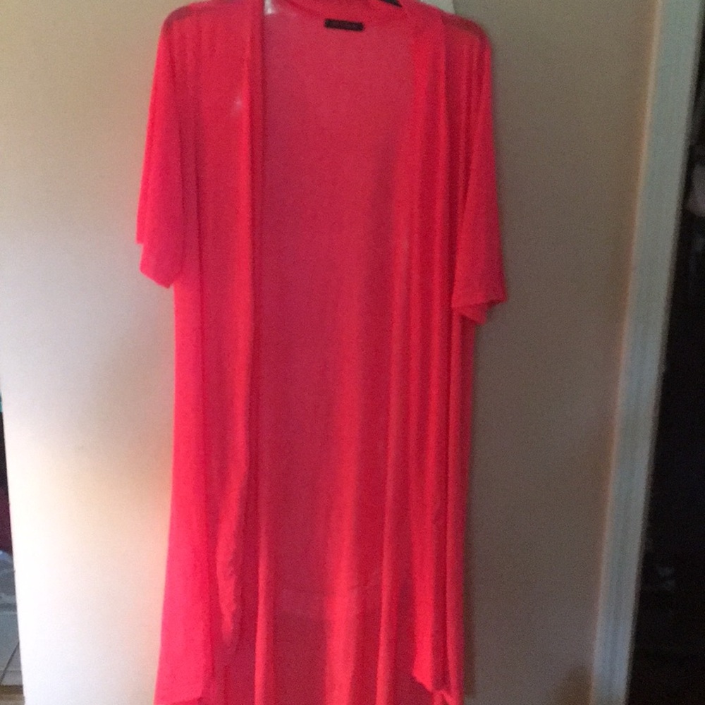 Hot pink crazy train duster